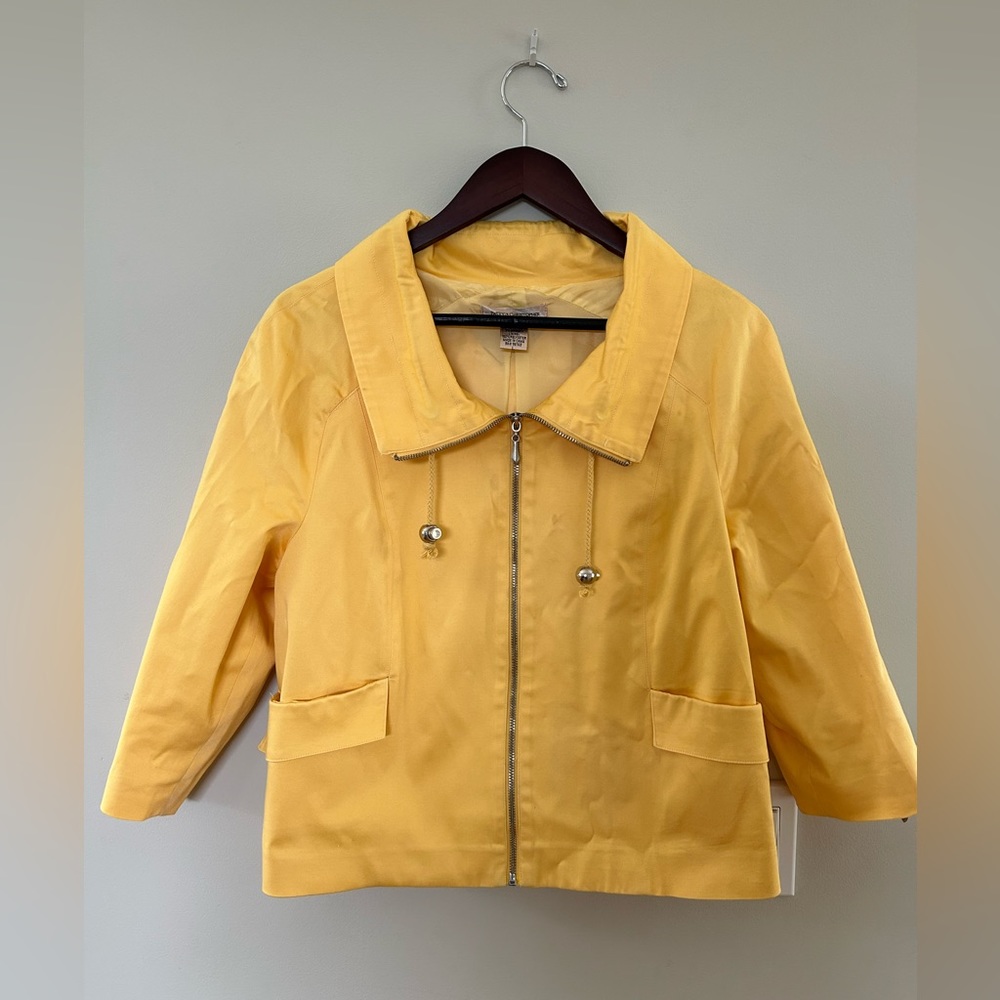 Yellow Cropped Patrick Christopher Jacket - image 1